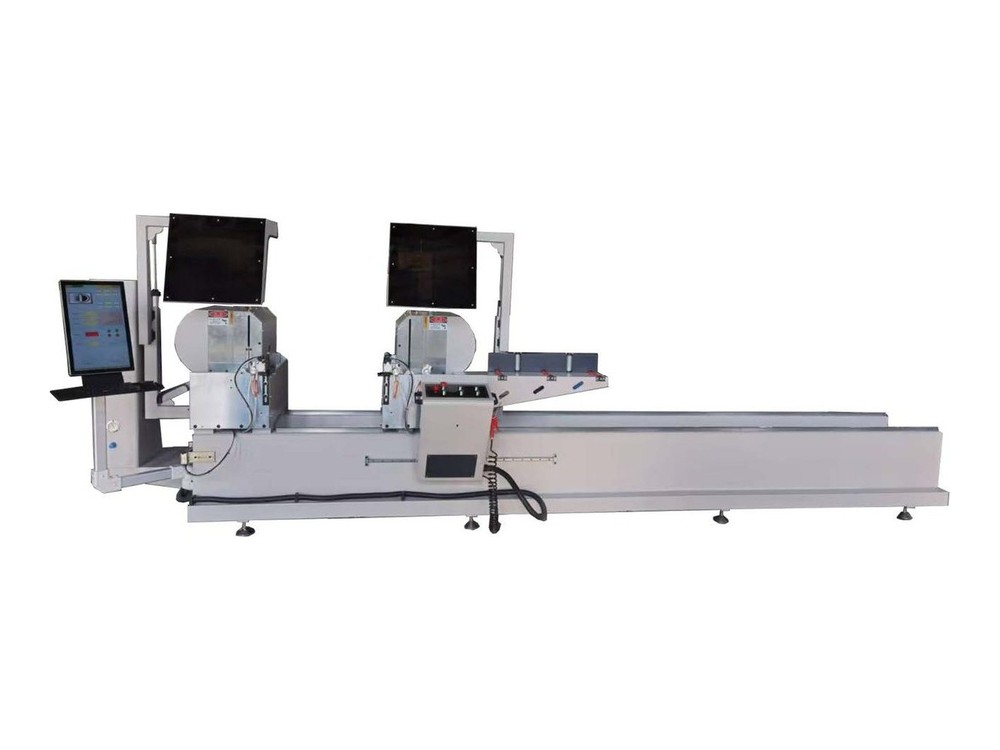 WTMM-CNC-500x4500 2헤드 CNC 양면 절단기 (톱날 안쪽 스윙형)