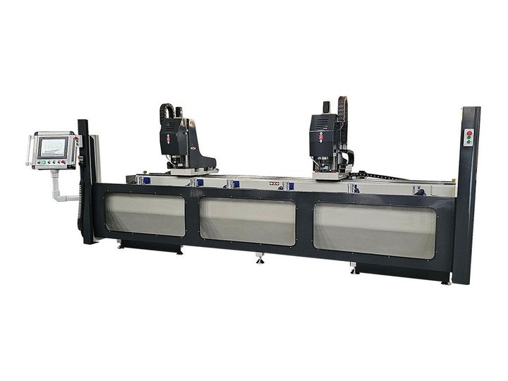 3축 2헤드 CNC 루터 가공 — WTMD-CNC-1X1-3000 · 창호종합기계 유튜브